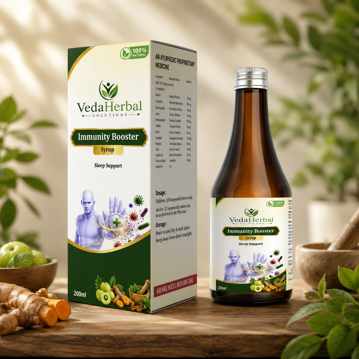 Immunity booster mockup